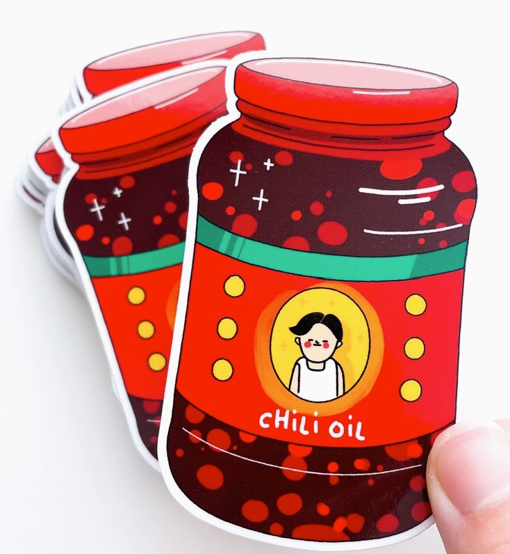 SimplyMKO Chili Oil Sticker