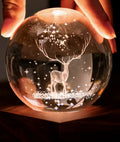 Gingko Amber Crystal Stag