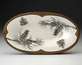 Laura Zindel Oblong Serving Dish: Pine Sprig