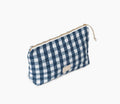 Juna Nola Makeup Bag, Dark Blue/White