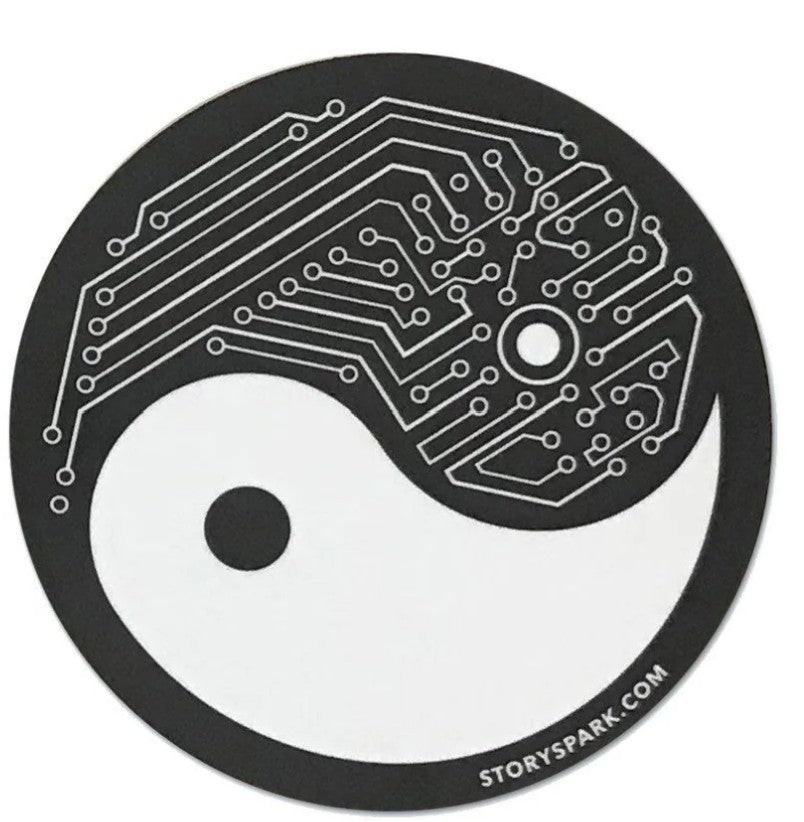 Story Spark Yin Yang Tech Sticker