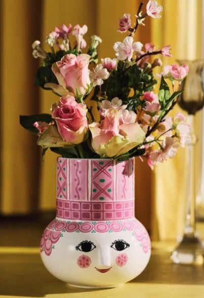 Bjorn Wiinblad Olga Vase Pink