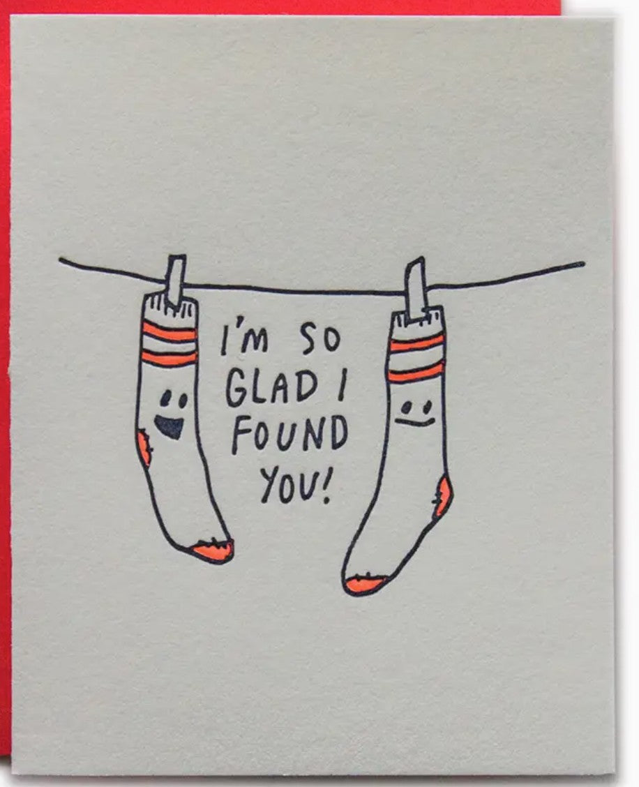 Ladyfingers Letterpress Sock Love