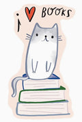 Ghost Academy Cat Books Sticker