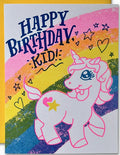 Ladyfingers Letterpress Happy Birthday Unicorn