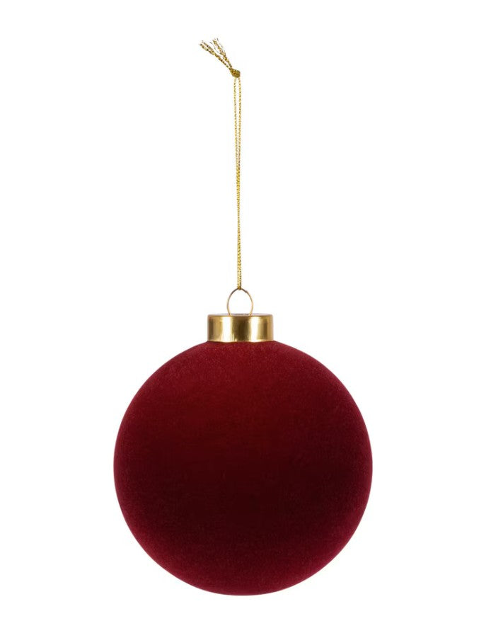 Park Hill Burgundy Flocked Ornament
