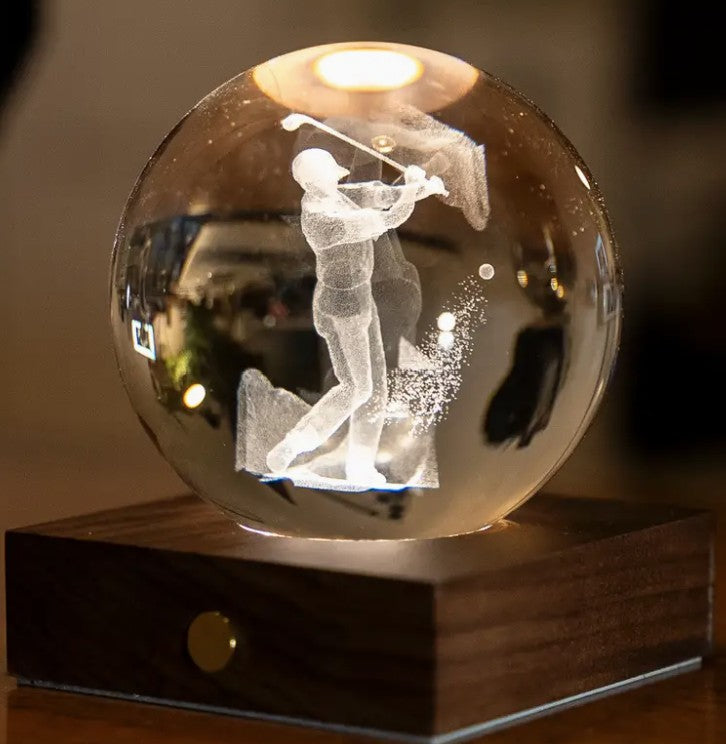 Gingko Amber Crystal Golfer