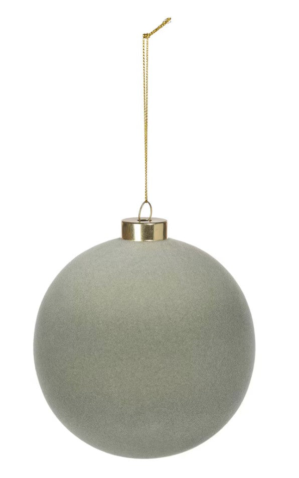 Park Hill Sage Flocked Ornament