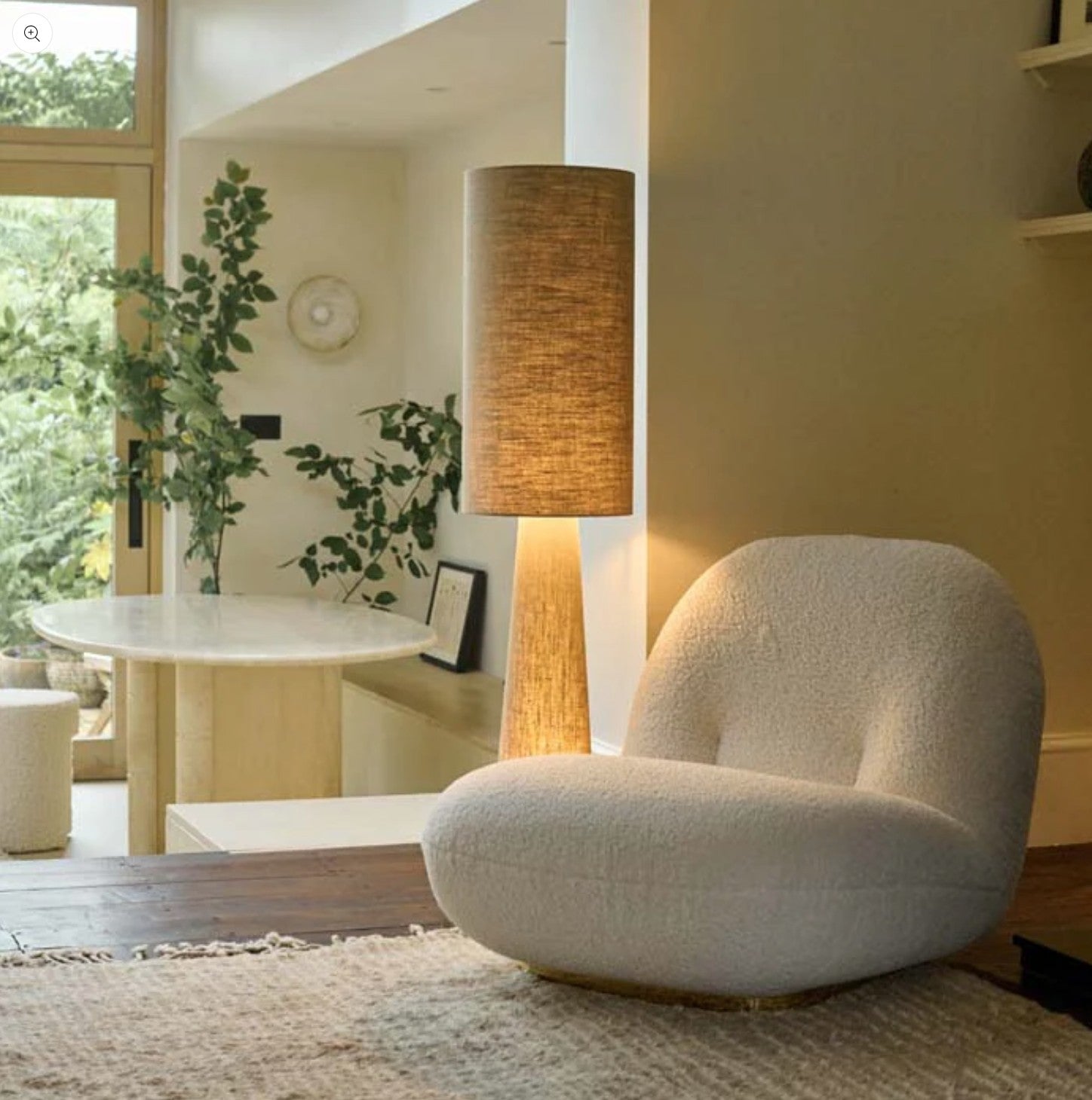 Abigail Ahern Linen Rylan Floor Lamp