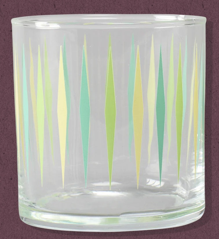 Fishs Eddy Long Diamonds Party Glass