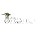 LSA Metropole Set of 5 Glass Vases in Clear