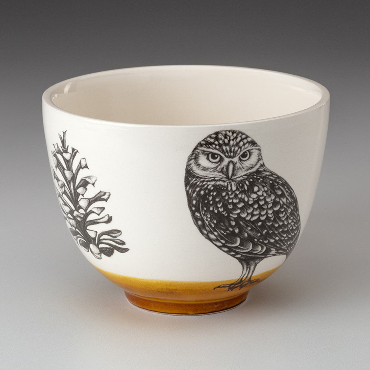 Laura Zindel Small Bowl: Burrowing Owl