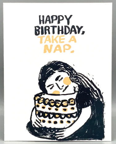 Westland Press Birthday Nap Card