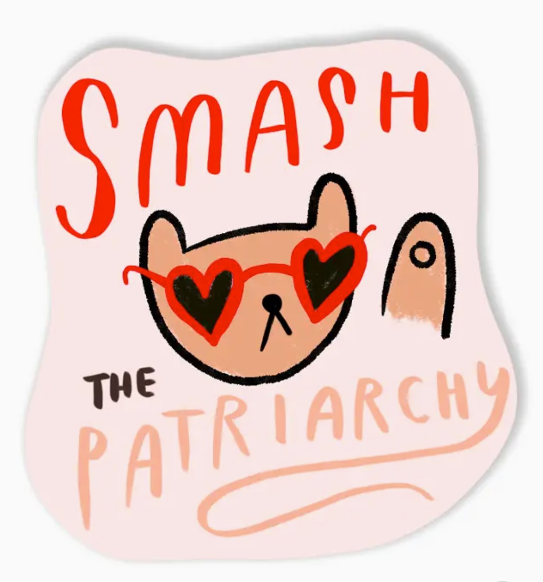 Ghost Academy Smash the Patriarchy Sticker
