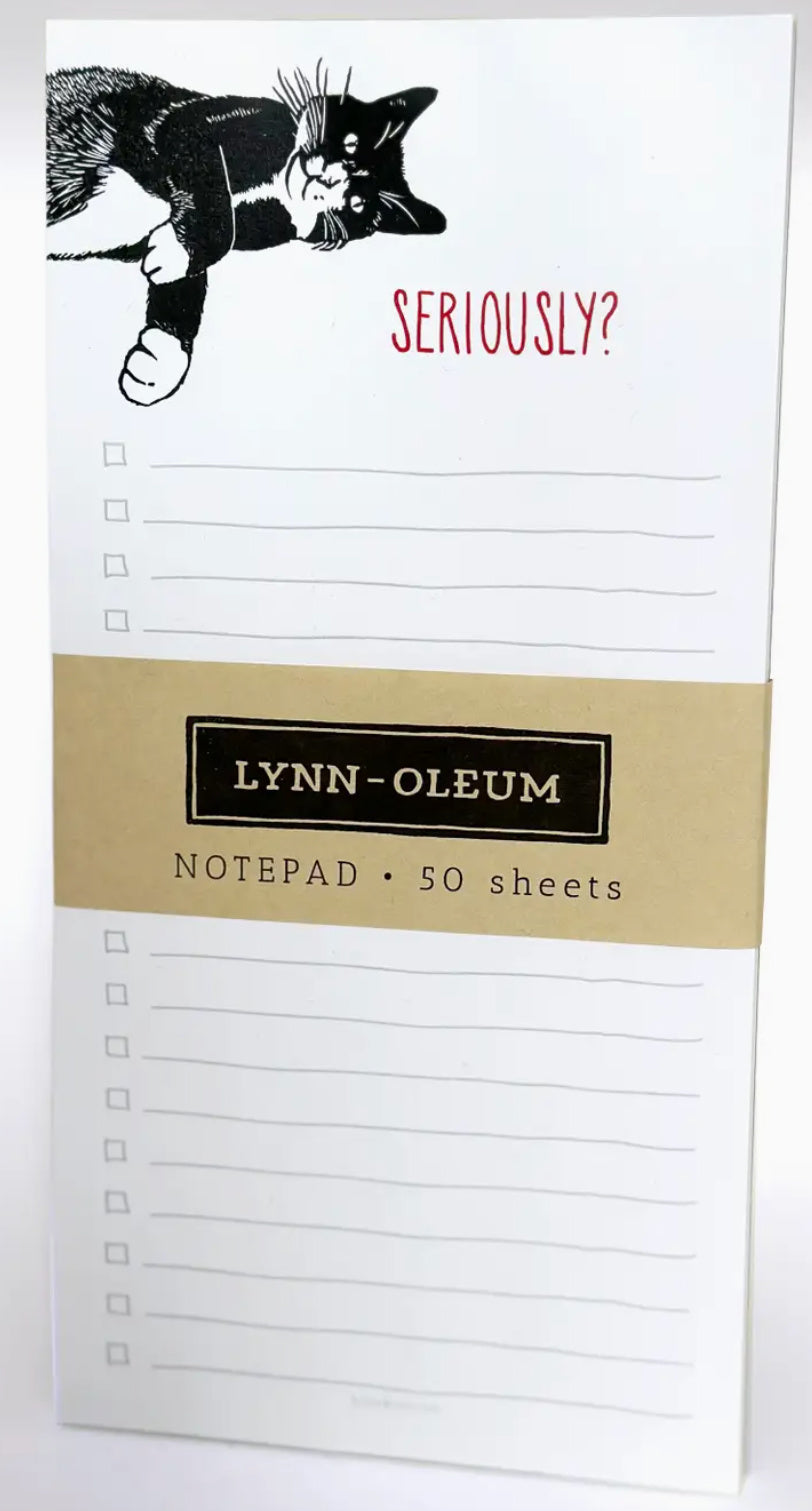 Lynnoleum Seriously Cat Notepad