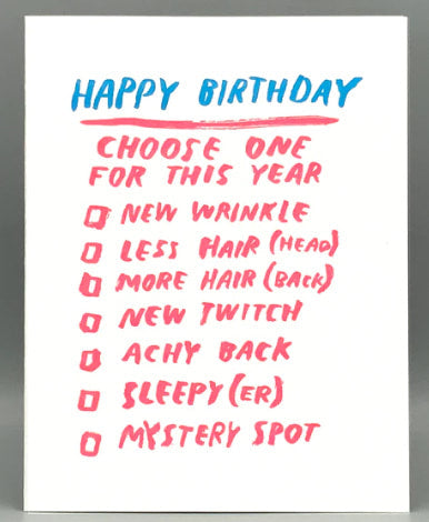 Westland Press Choose Your Birthday Card