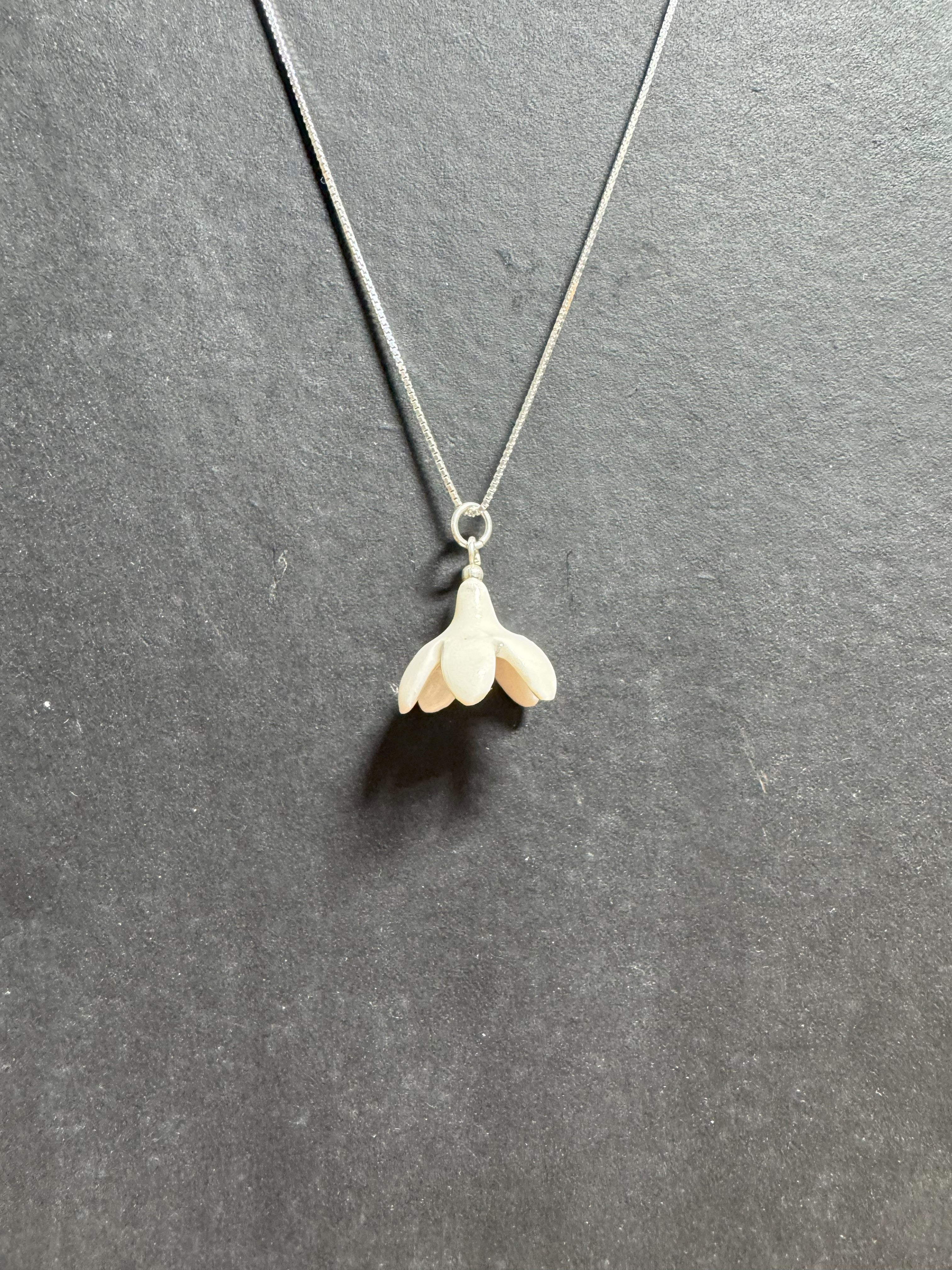 Purely Porcelain Snowdrop Necklace