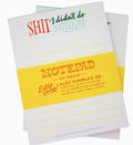 Ladyfingers Letterpress Shit I Didn't Do Yesterday Notepad