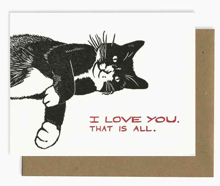 Lynnoleum Cat Love You Card