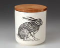 Laura Zindel Small Canister with Lid: Crouching Hare