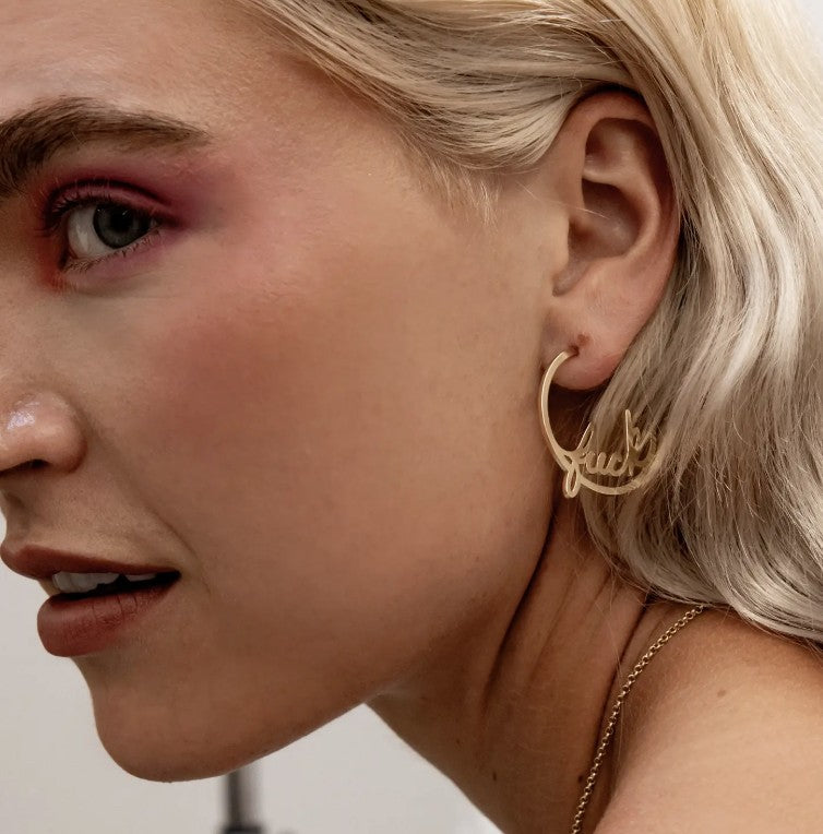 Larissa Loden Fuck Hoop Earrings
