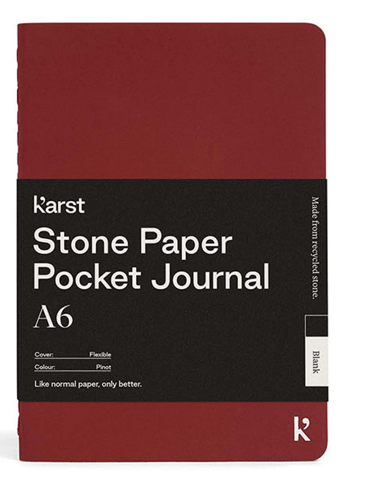 Karst Stone Paper Pocket Journal (A6), Pinot