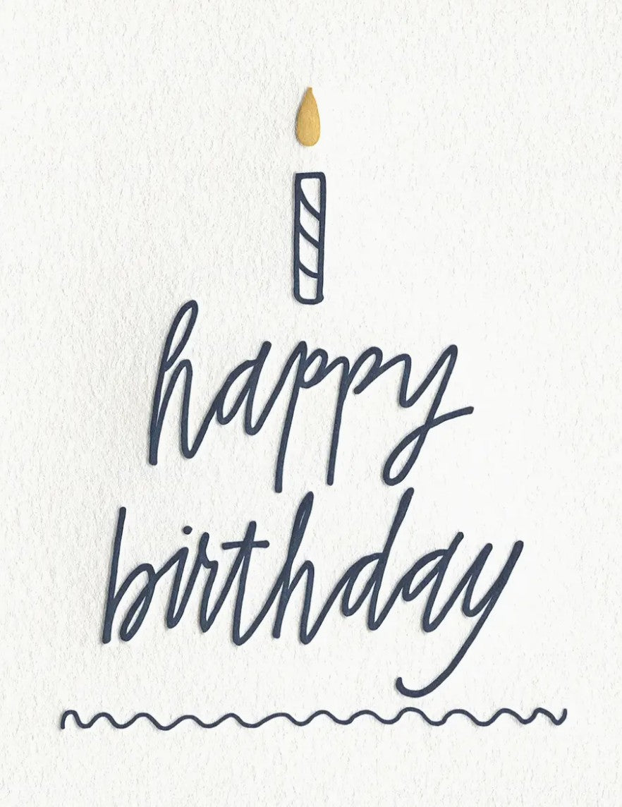 ink meets paper Happy Birthday Cake Card