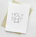 Steel Petal Press Holy Shit 50 Birthday Card