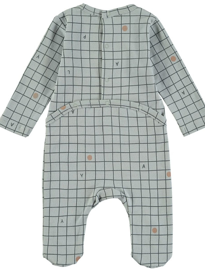 babyclic Footsie Checks Blue