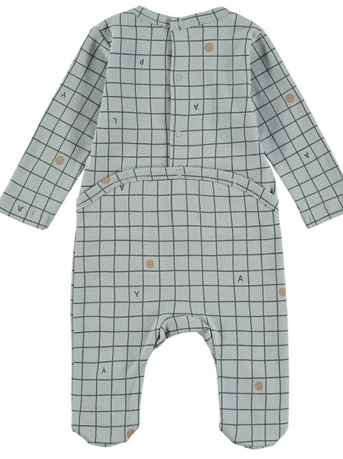 babyclic Footsie Checks Blue