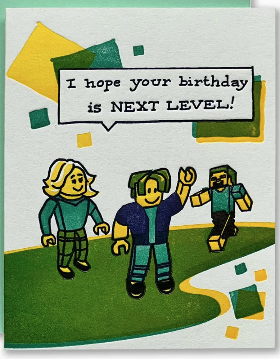Ladyfingers Letterpress Next Level Birthday