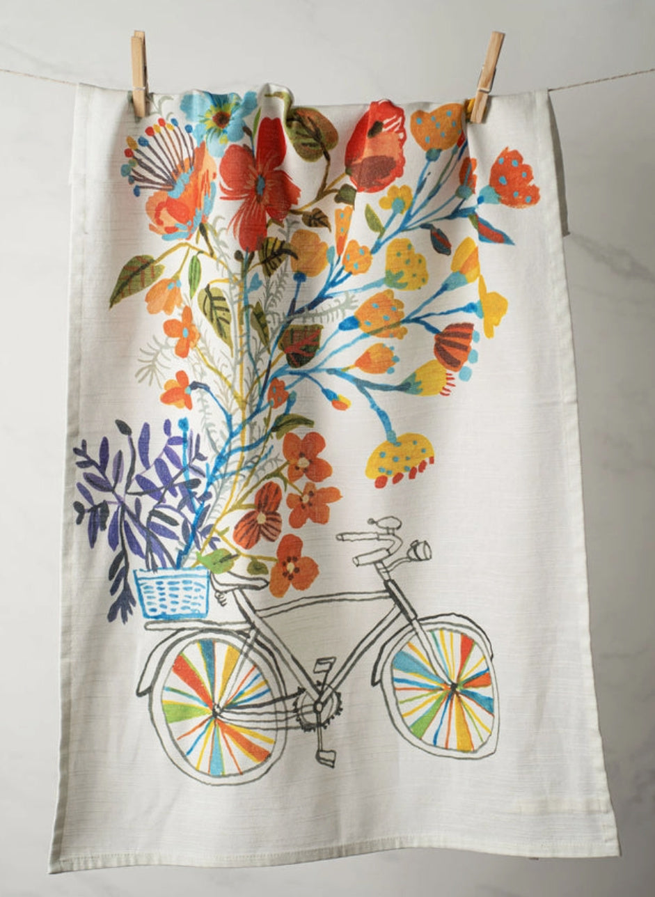 Bon Artis Bike Baskets Tea Towel