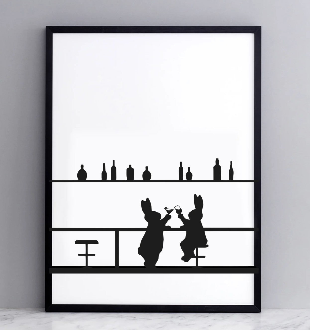 HAM Cocktail Rabbit Print