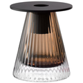 LSA Beacon Candle Holder/Vase, 4 in, Taupe
