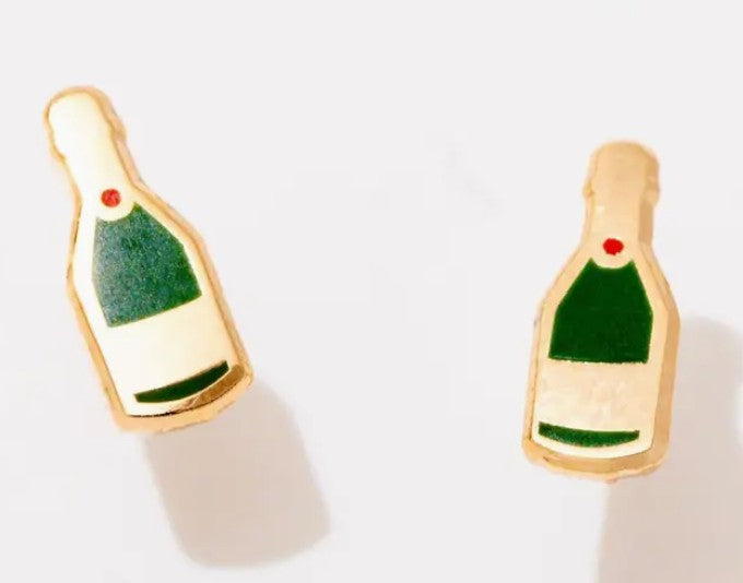 Larissa Loden Champagne Enamel Stud