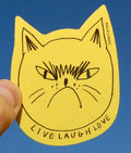 Badger & Burke Snitty Kitty Live, Laugh, Love Sticker