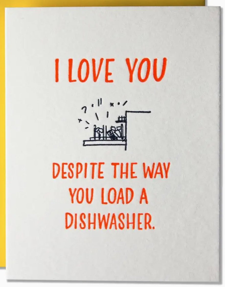 Ladyfingers Letterpress Load a Dishwasher