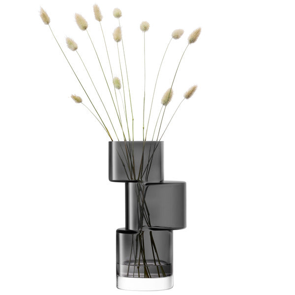 LSA Tier Vase Slate Grey, 10.25 in