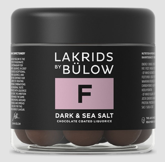 Lakrids F Dark & Sea Salt Chocolate Coated Gourmet Licorice, small