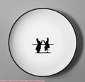 HAM Cocktail Rabbit Plate