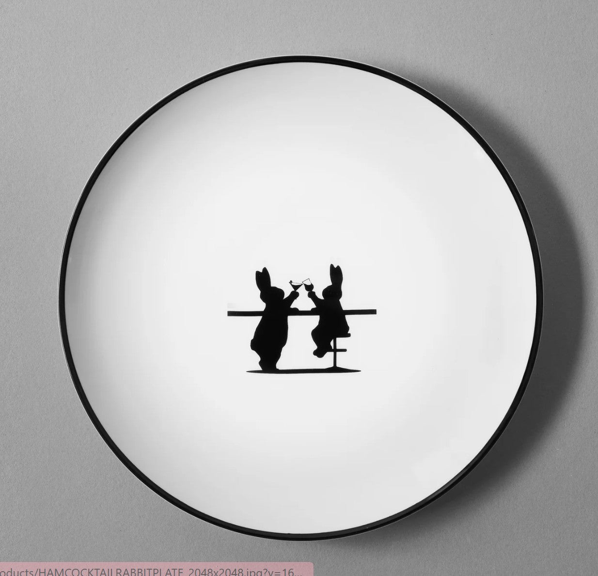 HAM Cocktail Rabbit Plate