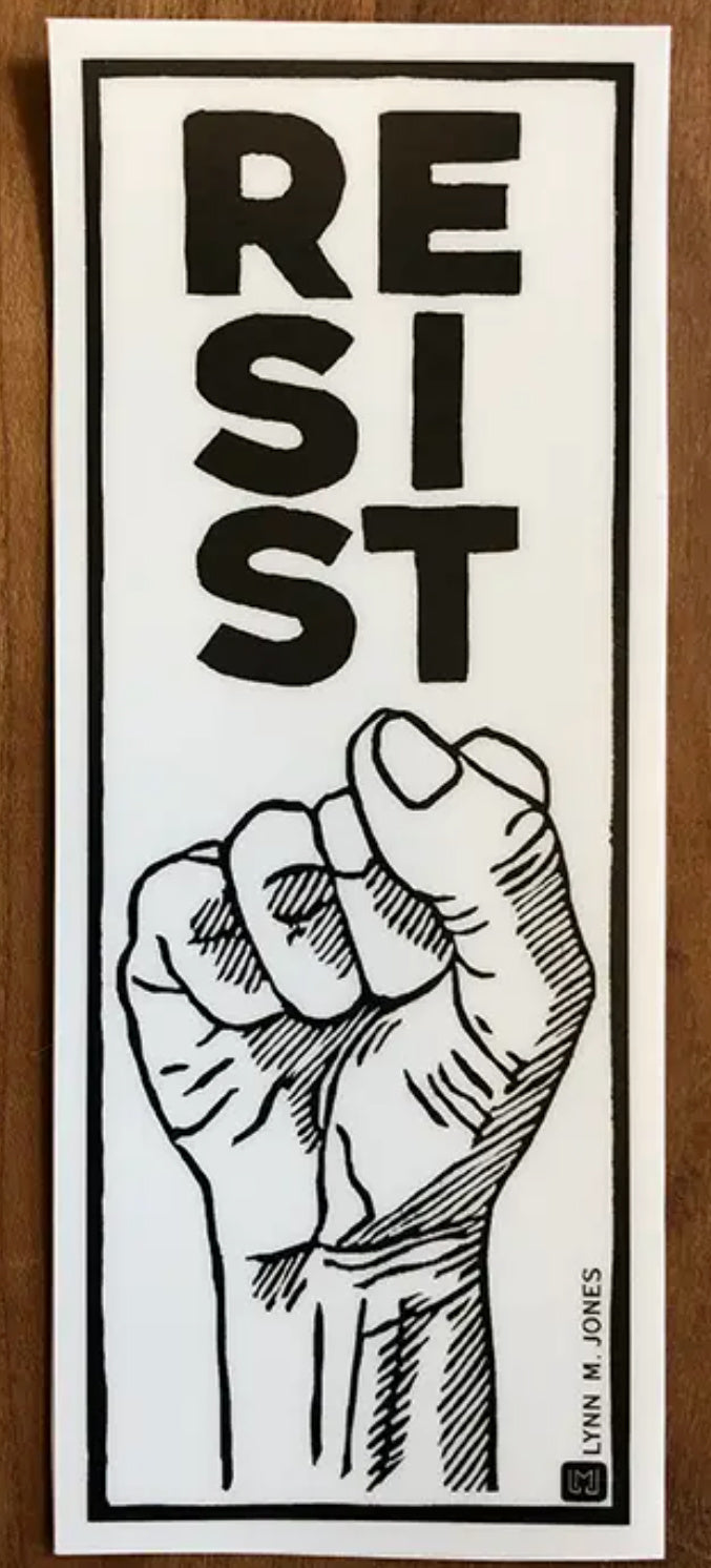 Lynnoleum Resist Sticker