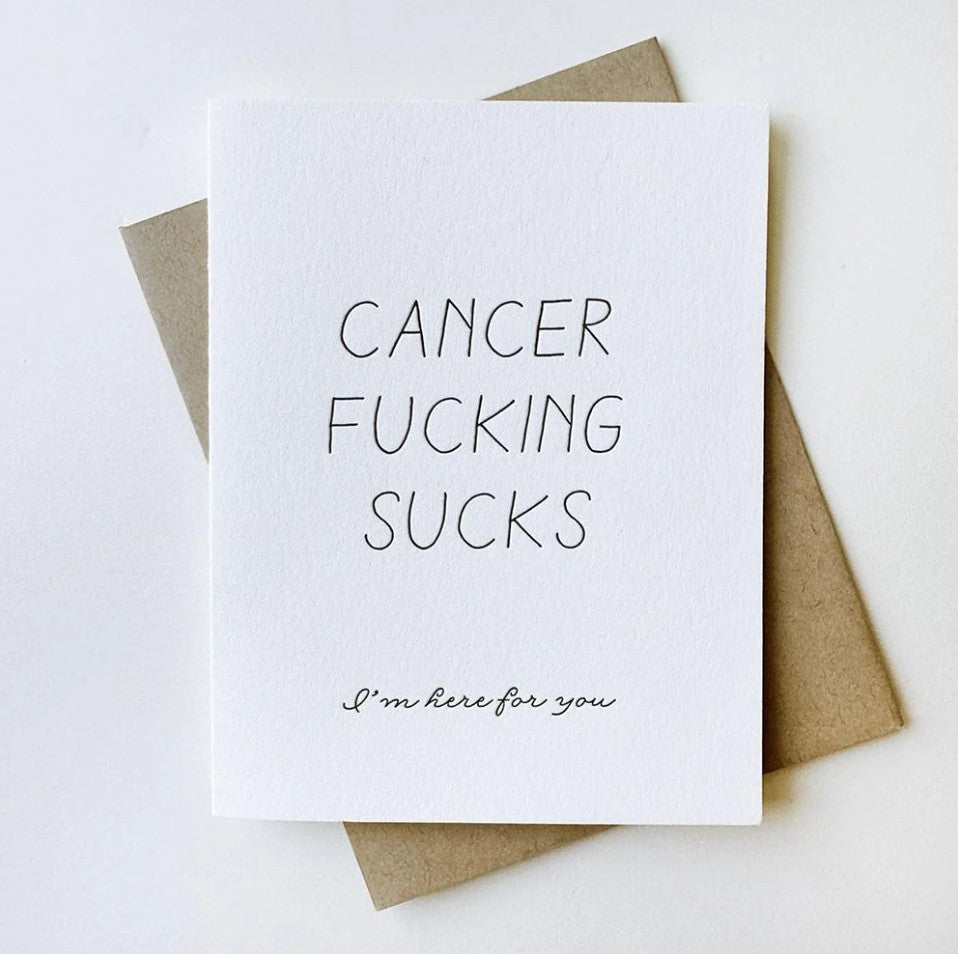 Steel Petal Press Cancer Sucks Card