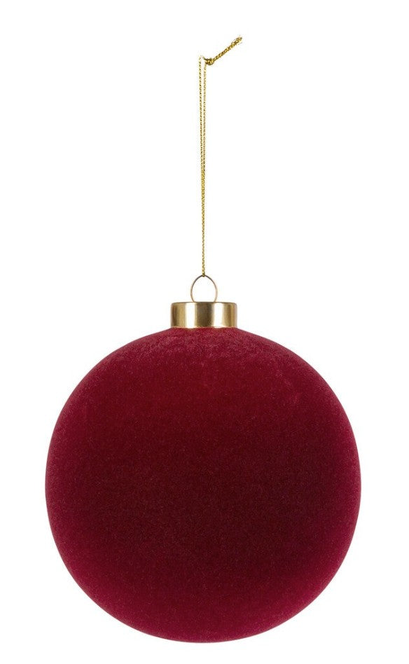 Park Hill Burgundy Flocked Ornament