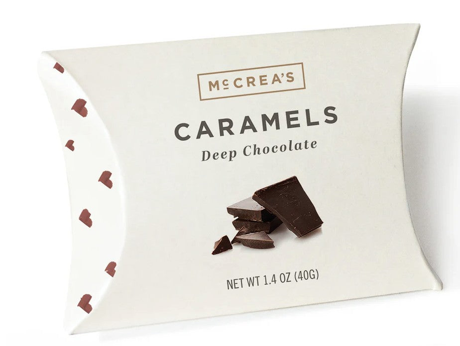 McCrea's Caramels Deep Chocolate Pillow Box