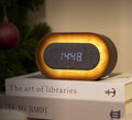 Gingko Lumos Clock, Oval, White Ash