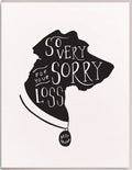 Dahlia Press So Very Sorry  Dog Card