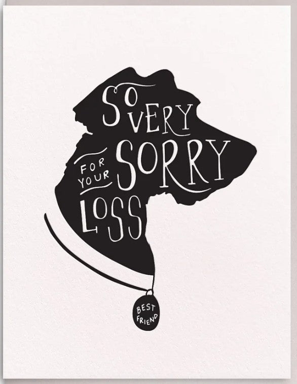 Dahlia Press So Very Sorry  Dog Card