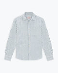 Alex Crane Cloud Flannel - Indigo Lines