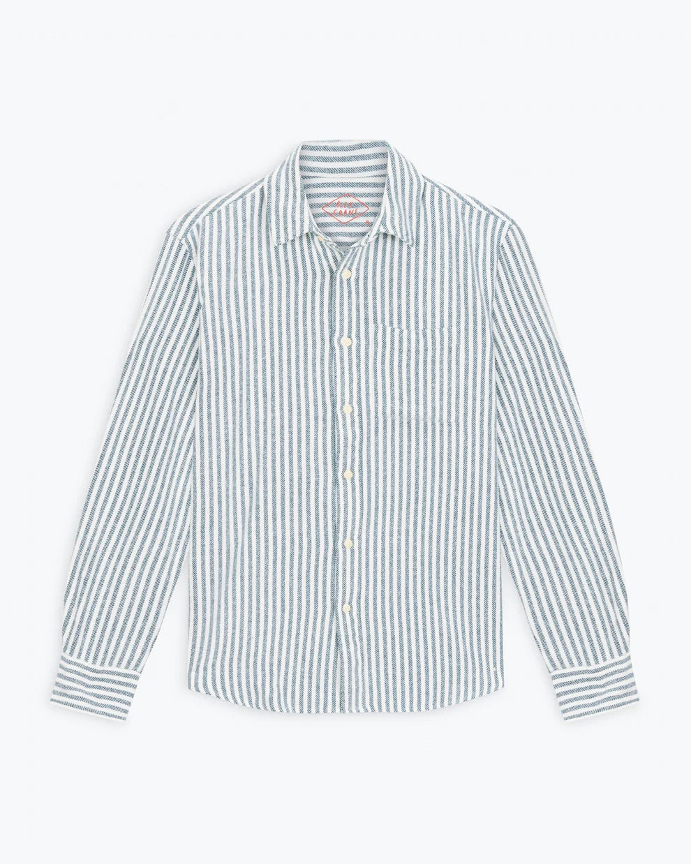 Alex Crane Cloud Flannel - Indigo Lines